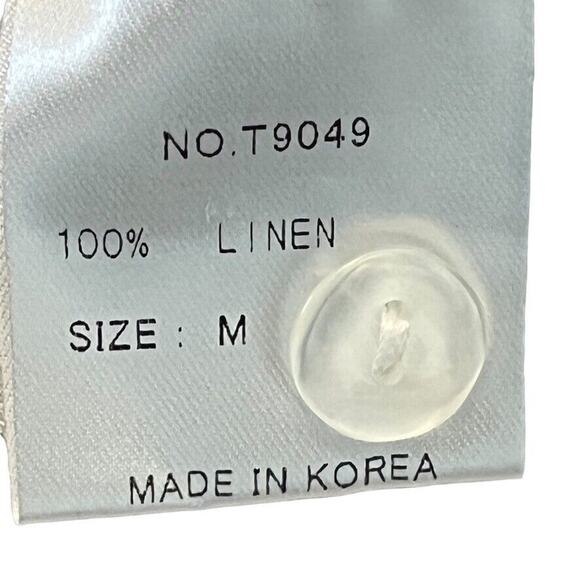 Terra SJ Apparel Womens Light Gray 100% Linen Knit Summer Sweater Lagenlook M - Picture 15 of 16